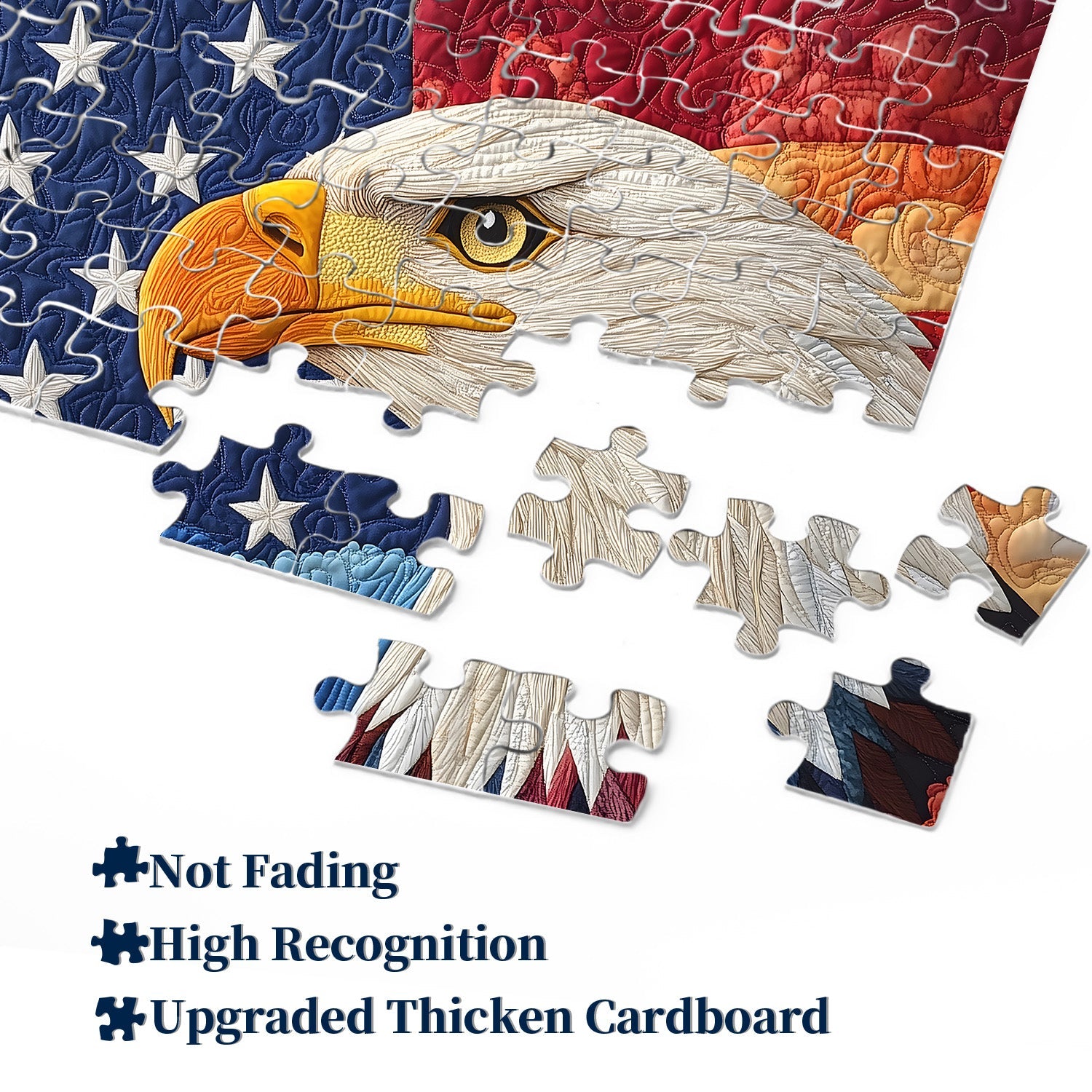 The Quilted Eagle Jigsaw Puzzle 1000 Pieces