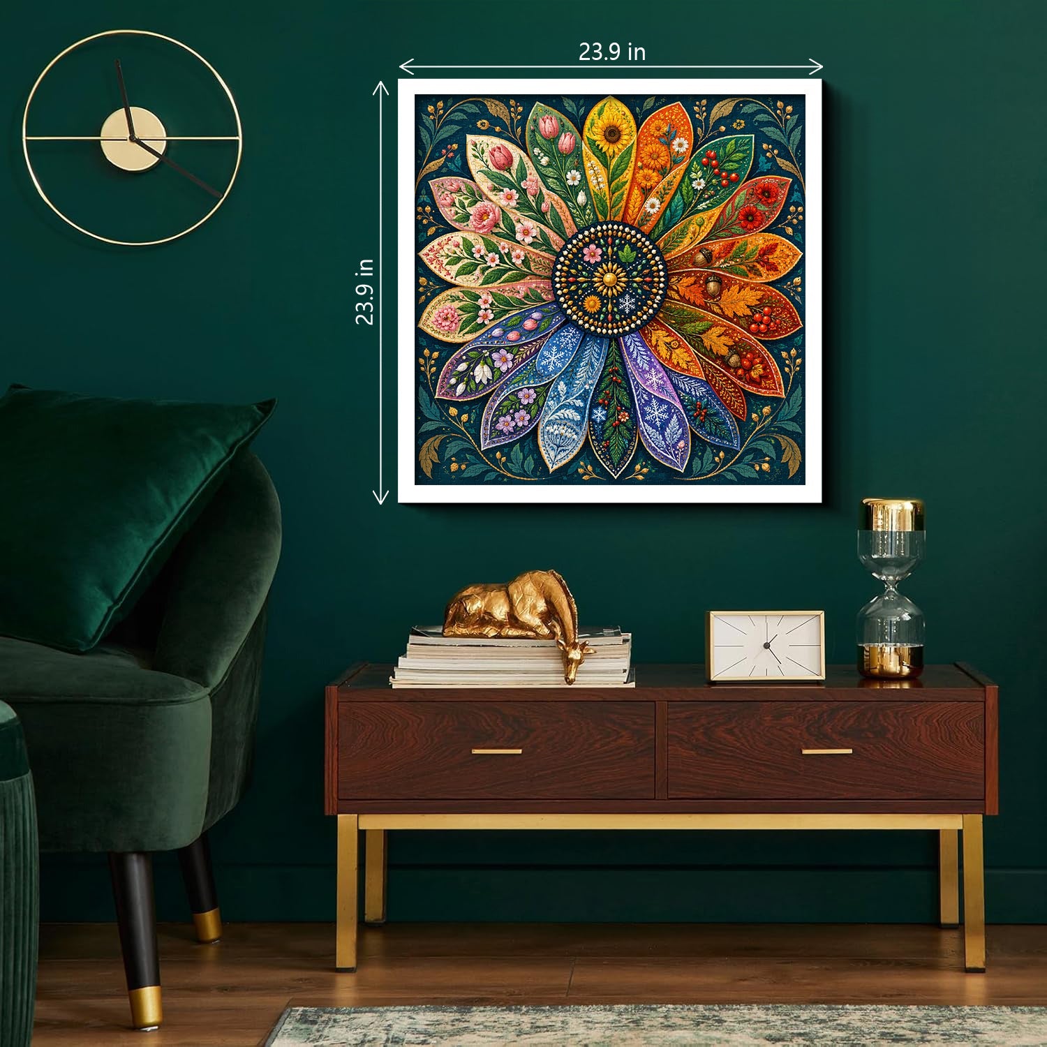 Seasonal Flower Wheel Jigsaw Puzzle 1000 Piece