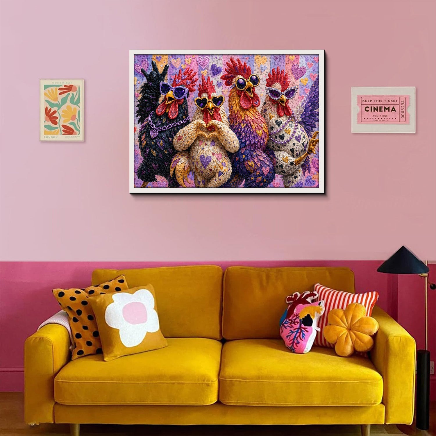 Cool Rooster Crew Jigsaw Puzzle 1000 Piece