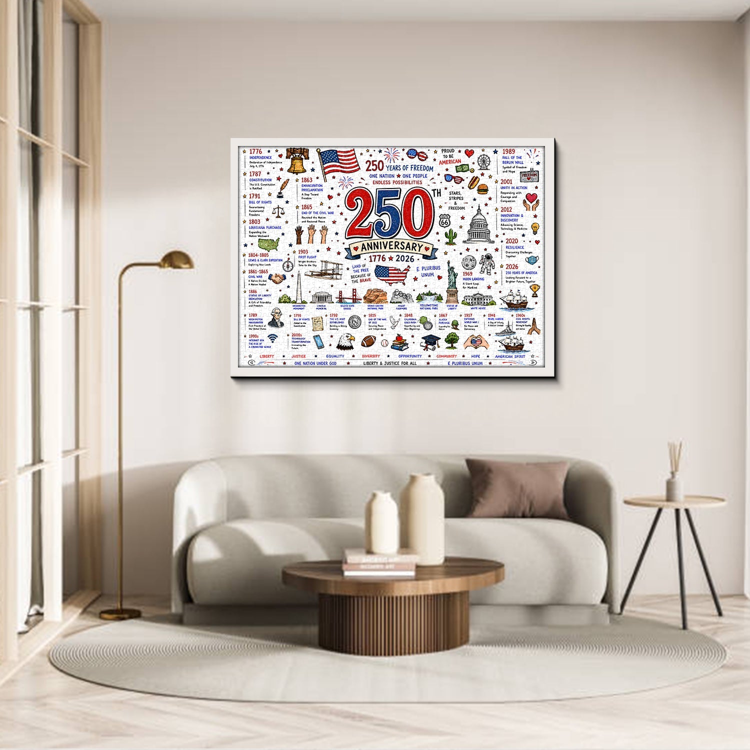 Patriotic America Jigsaw Puzzle 1000 Pieces