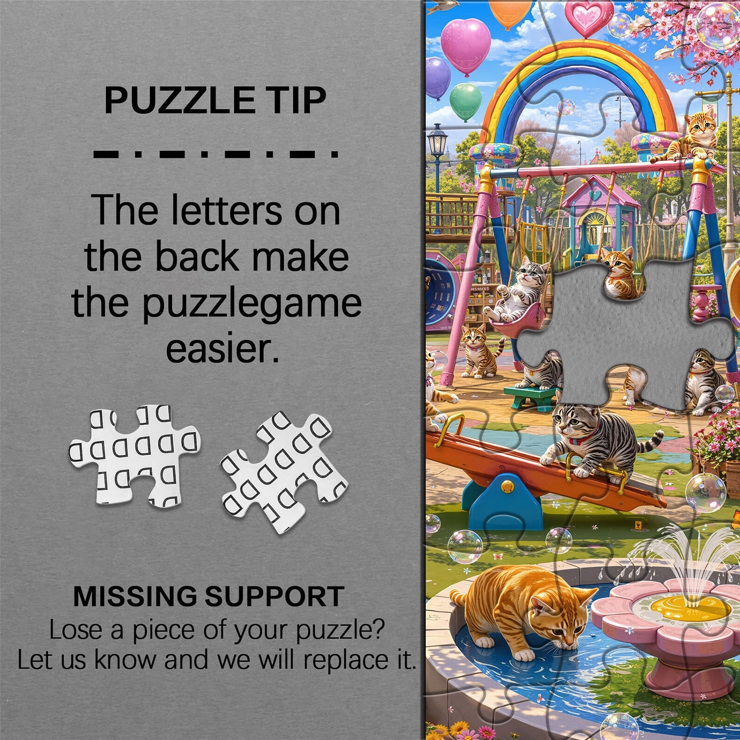 Cat Park Jigsaw Puzzle 1000 Pieces