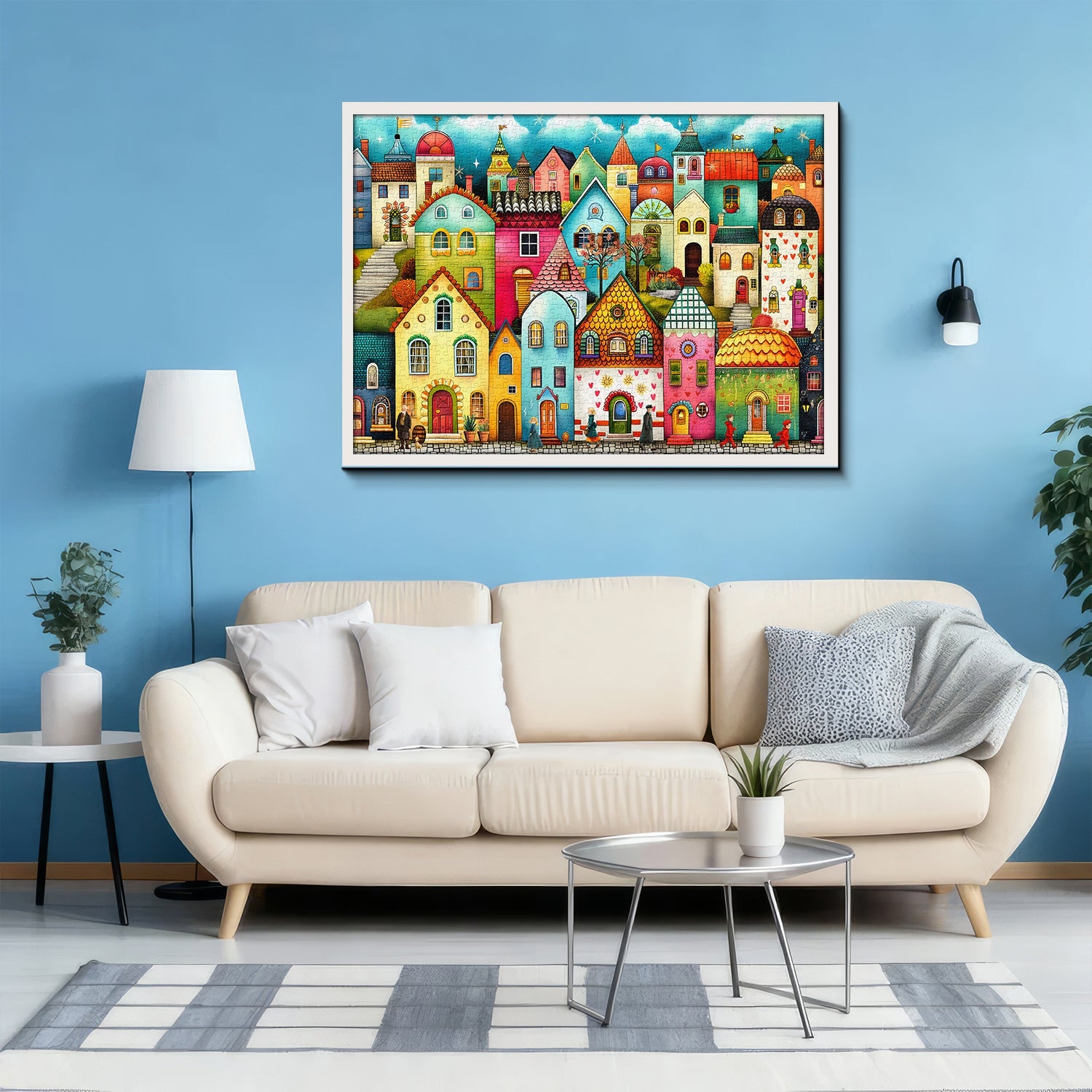 Colorful Town Jigsaw Puzzle 1000 Pieces