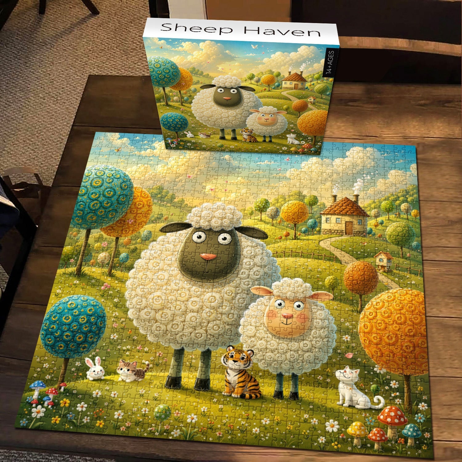 Sheep Haven Jigsaw Puzzle 1000 Pieces