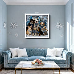 Winter Scarf Family Photo Jigsaw Puzzle 1000 Pieces
