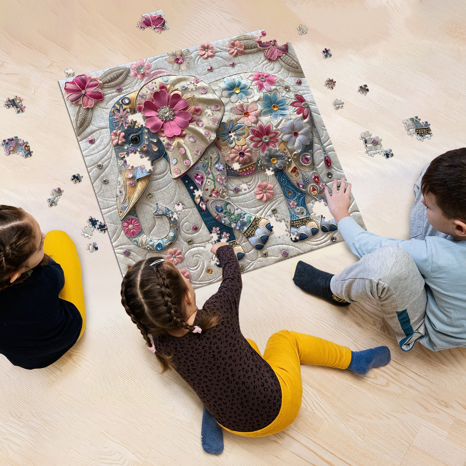 Diamond Elephant Jigsaw Puzzle 1000 Pieces
