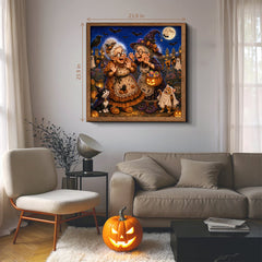 Mischievous Grandma's Halloween Jigsaw Puzzle 1000 Pieces