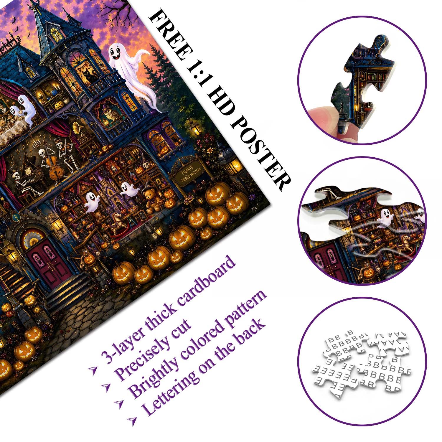 Halloween Carnival Mansion Jigsaw Puzzle 1000 Pieces