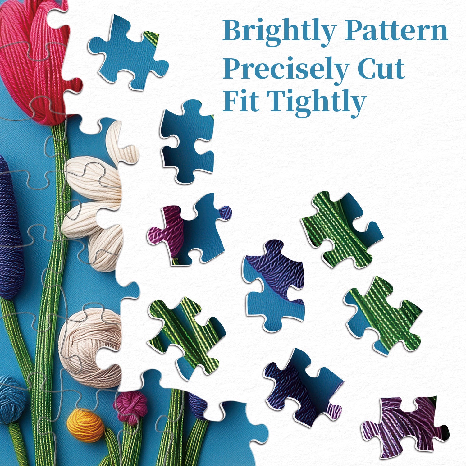 Blue Flower Field Jigsaw Puzzles 1000 Piece
