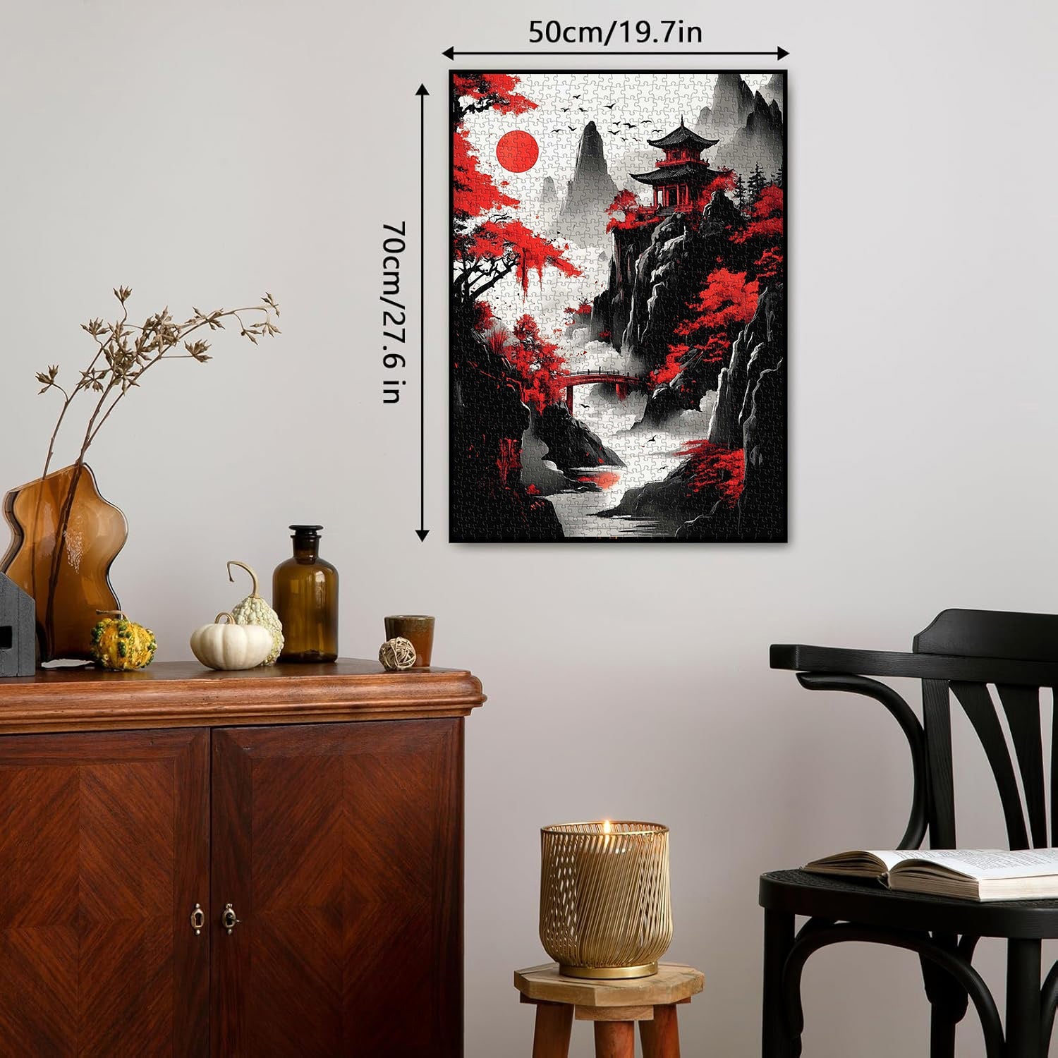 Crimson Temple Jigsaw Puzzle 1000 Pieces