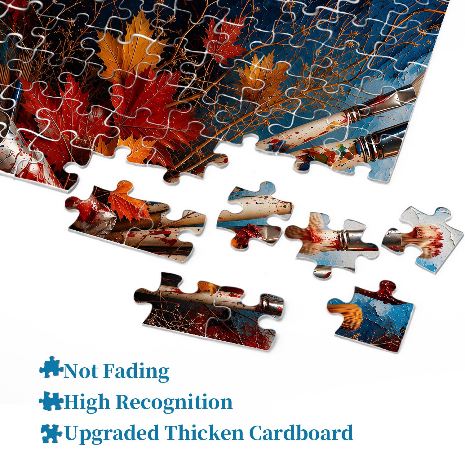 Paints Autumn Leaves Jigsaw Puzzle 1000 Pieces