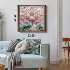 Puzzle en forme de lotus en cristal 1000 pièces
