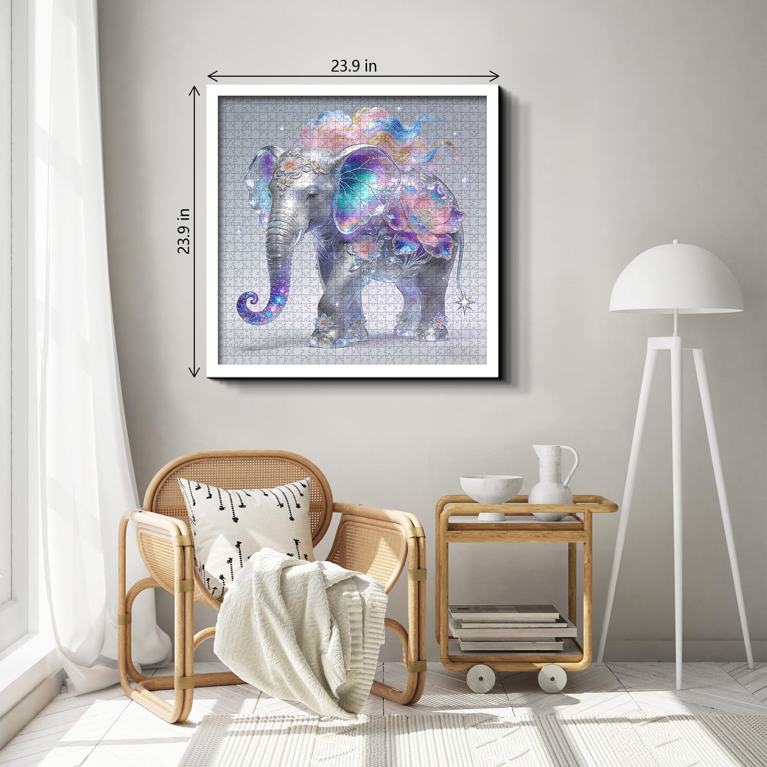 Galaxy Petal Elephant Jigsaw Puzzle 1000 Pieces