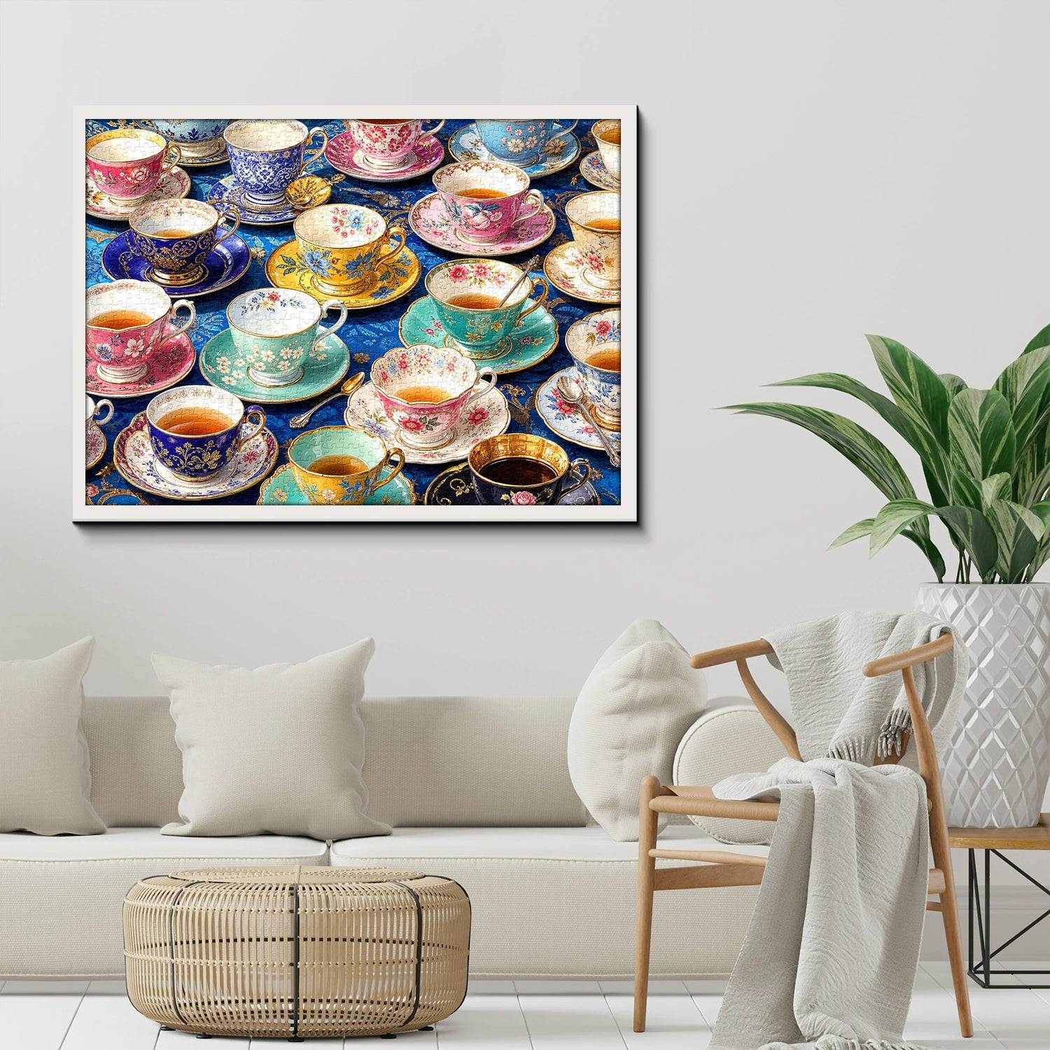 Gilded Bloom Cups Jigsaw Puzzle 1000 Piece