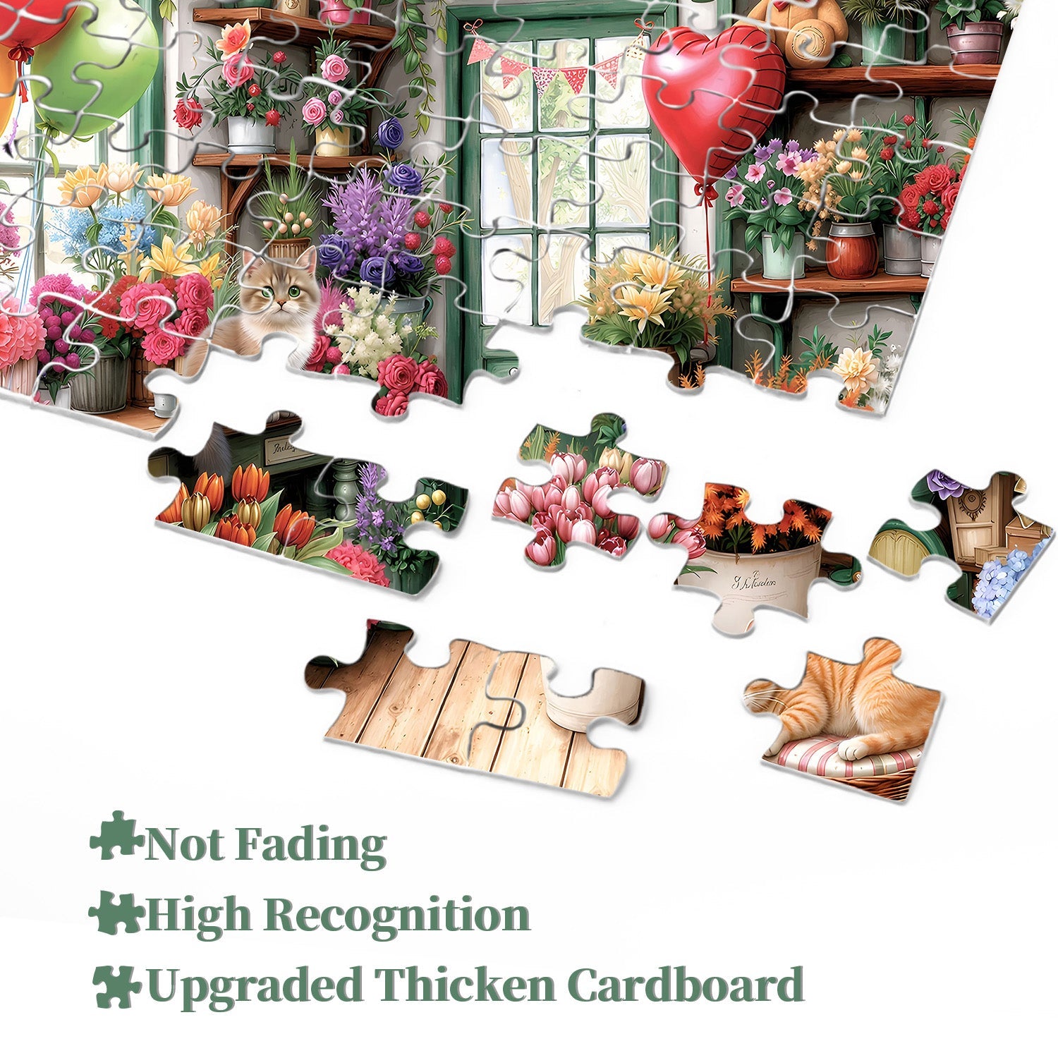 Purr and Petal Jigsaw Puzzle 1000 Pieces