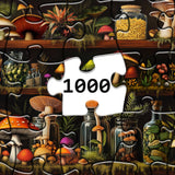 Mushroom Bookshelf Jigsaw Puzzle 1000 Pieces