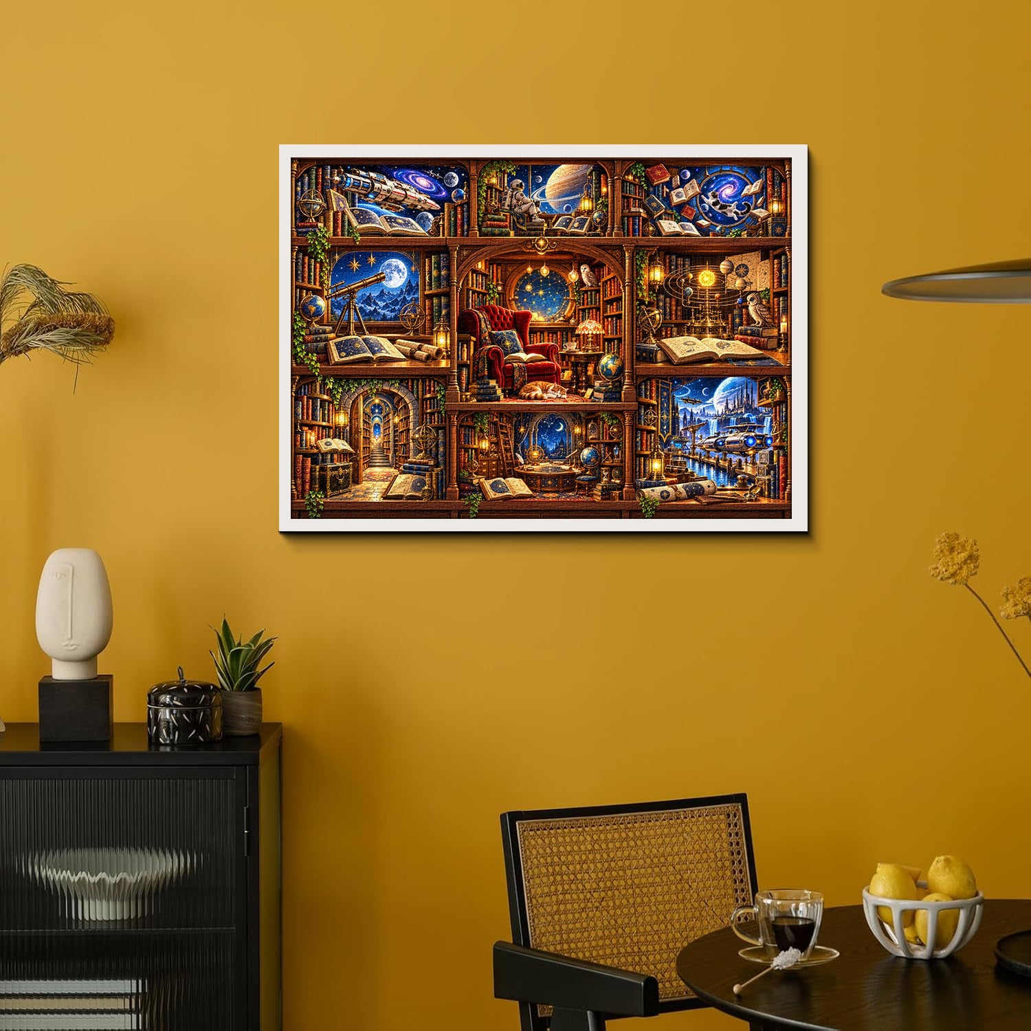 Interstellar Bookshelf Jigsaw Puzzle 1000 Pieces