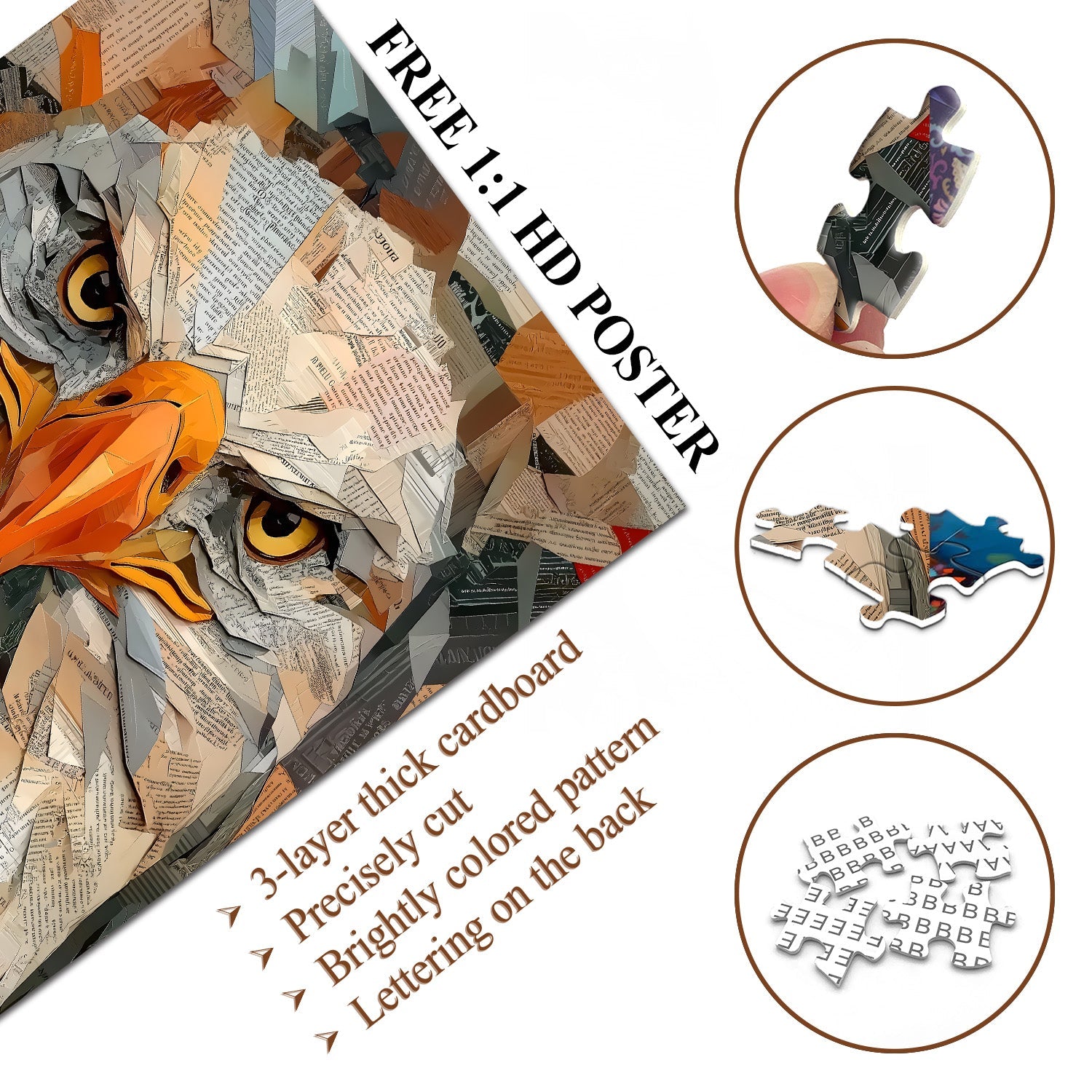 Collage Eagle Jigsaw Puzzle 1000 Pieces