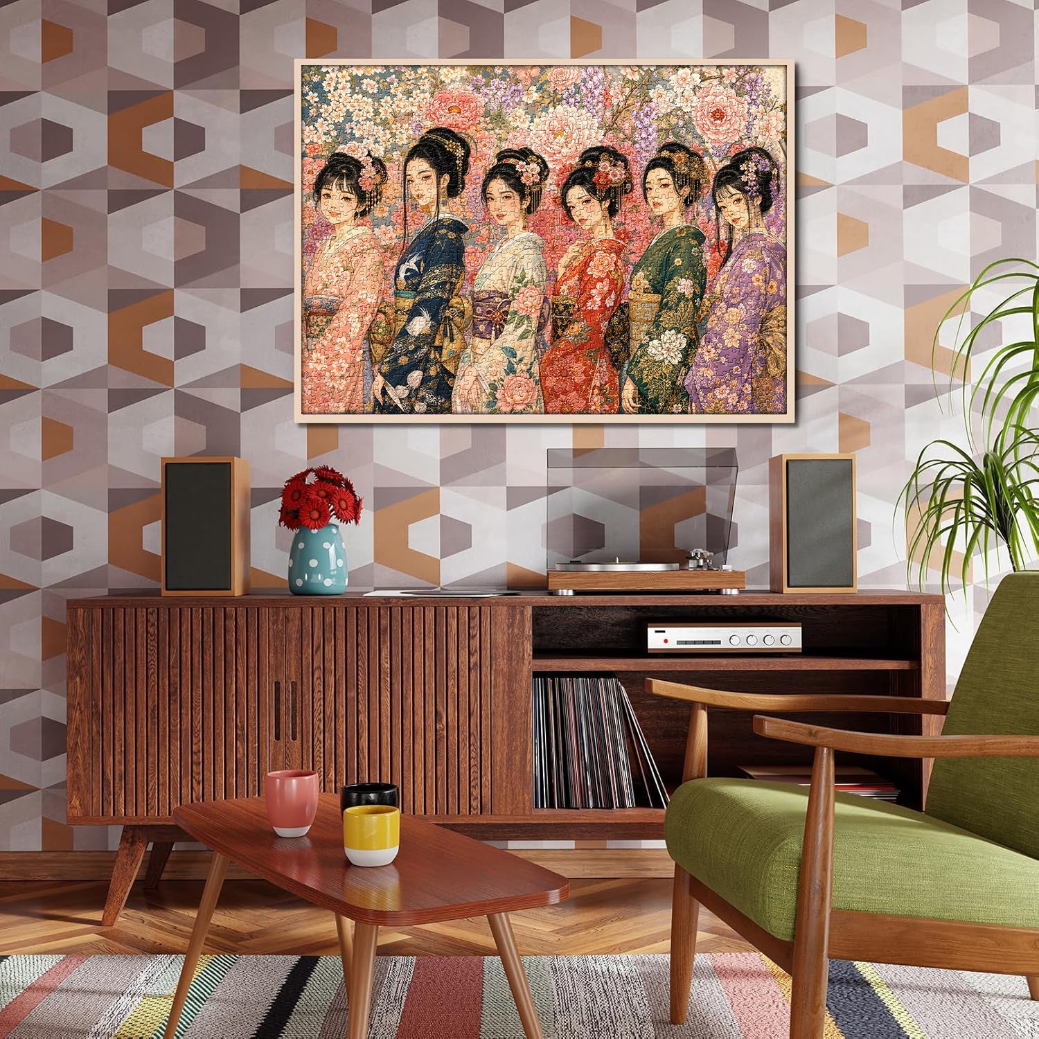 Kimono Maidens Jigsaw Puzzle 1000 Piece