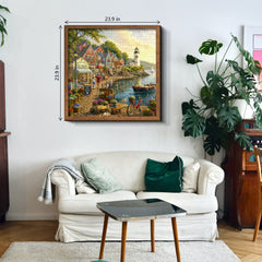 Village Harbor Jigsaw Puzzle 1000 Piece