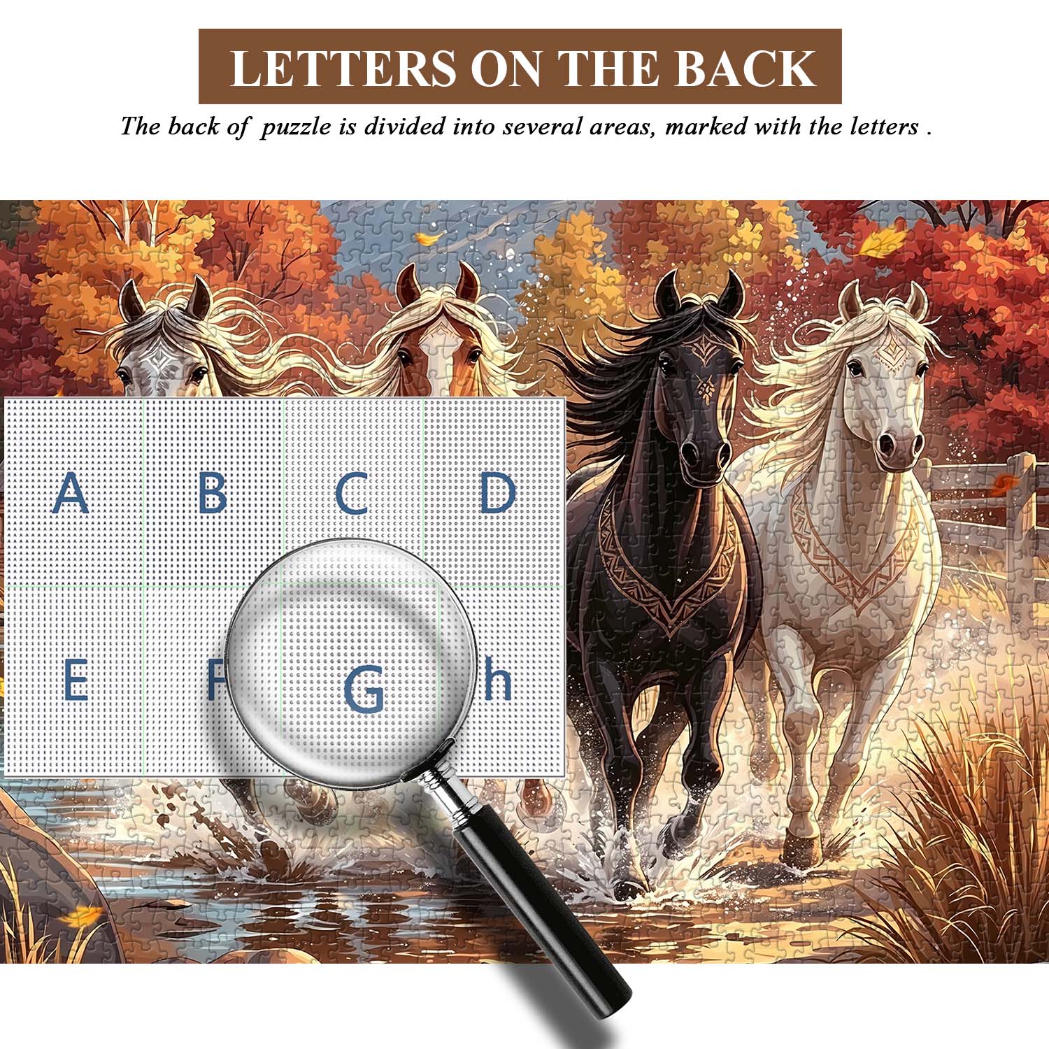 Autumn Horse Gallop Jigsaw Puzzle 1000 Pieces