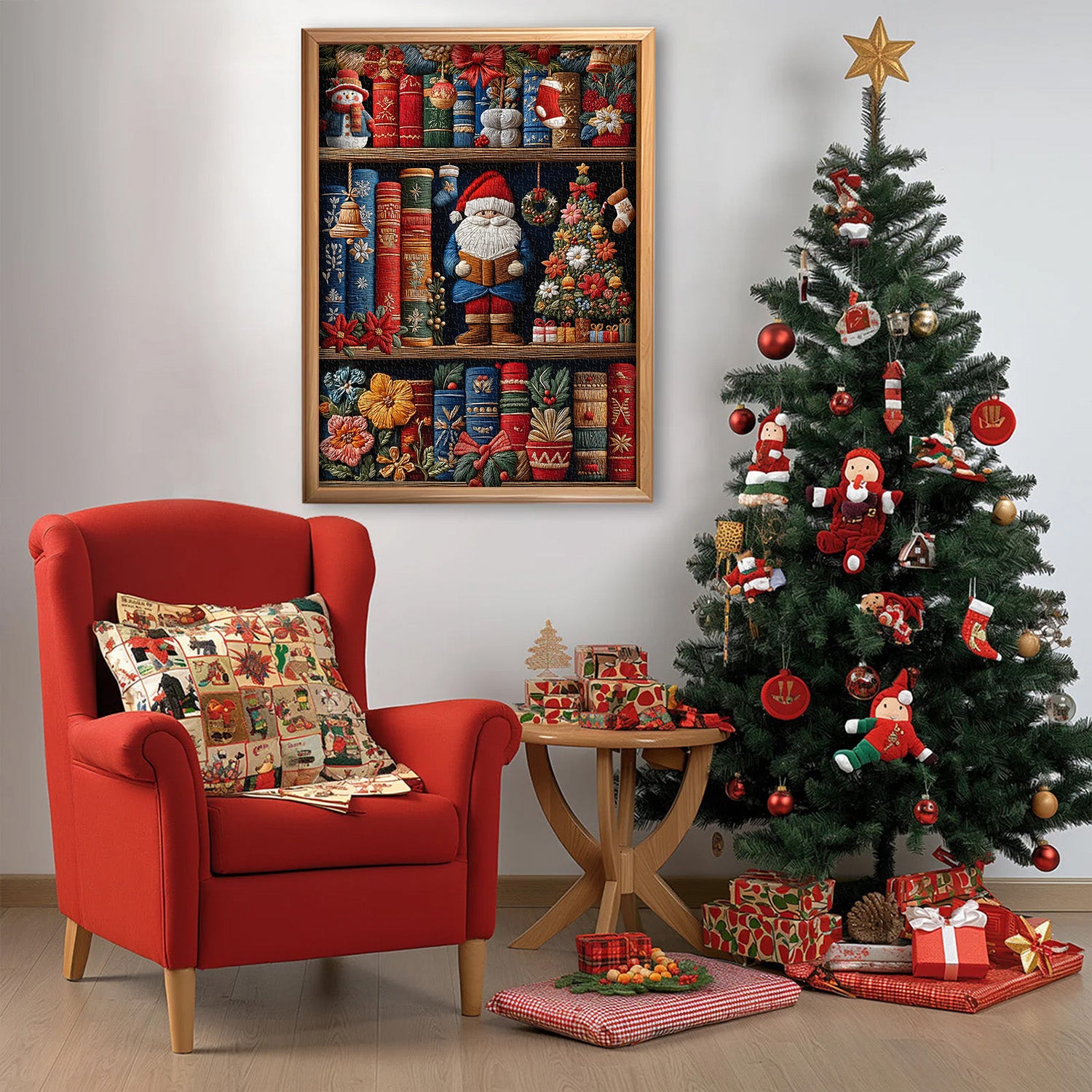 Cozy Christmas Shelf Jigsaw Puzzles 1000 Pieces