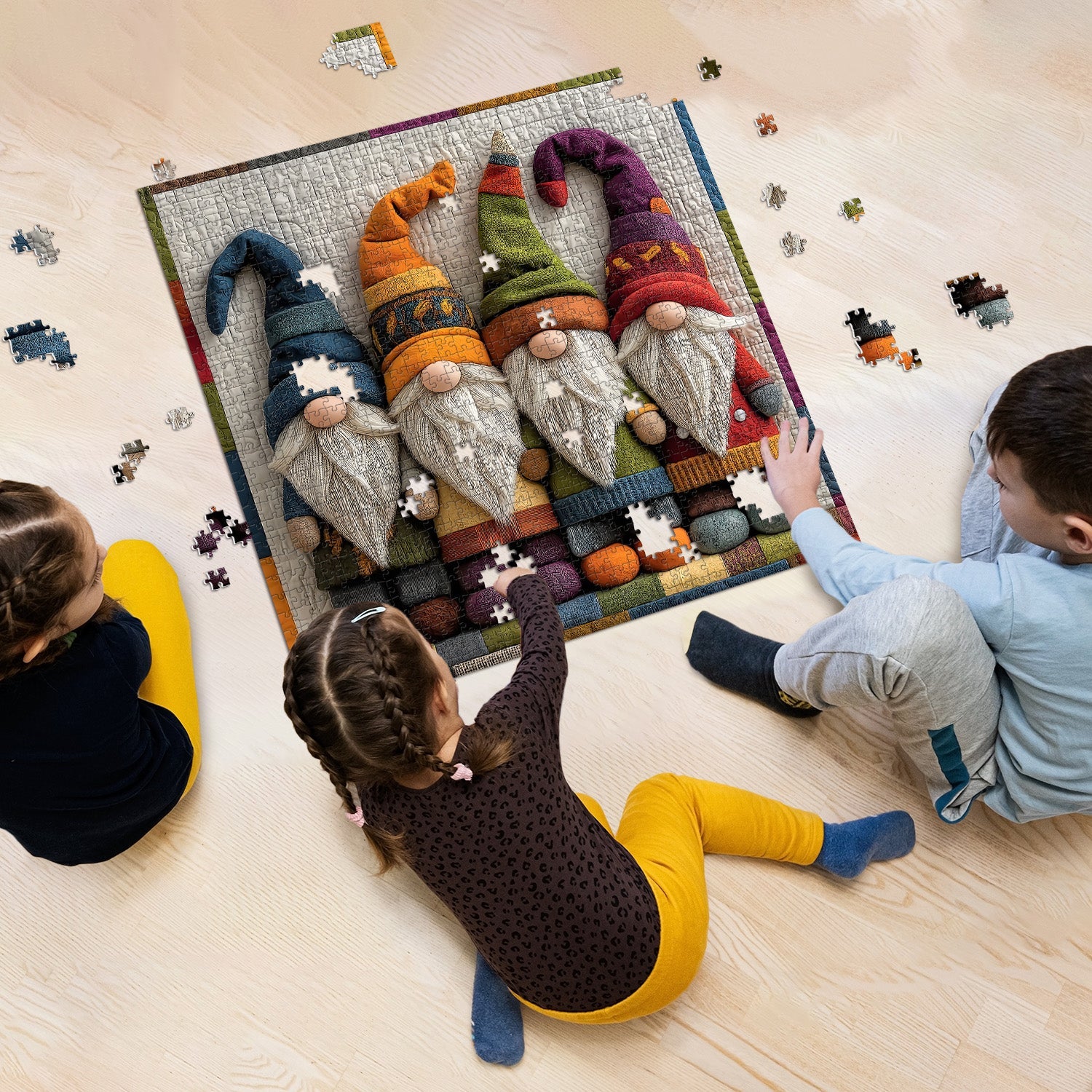 Colorful Gnomes Jigsaw Puzzles 1000 Pieces