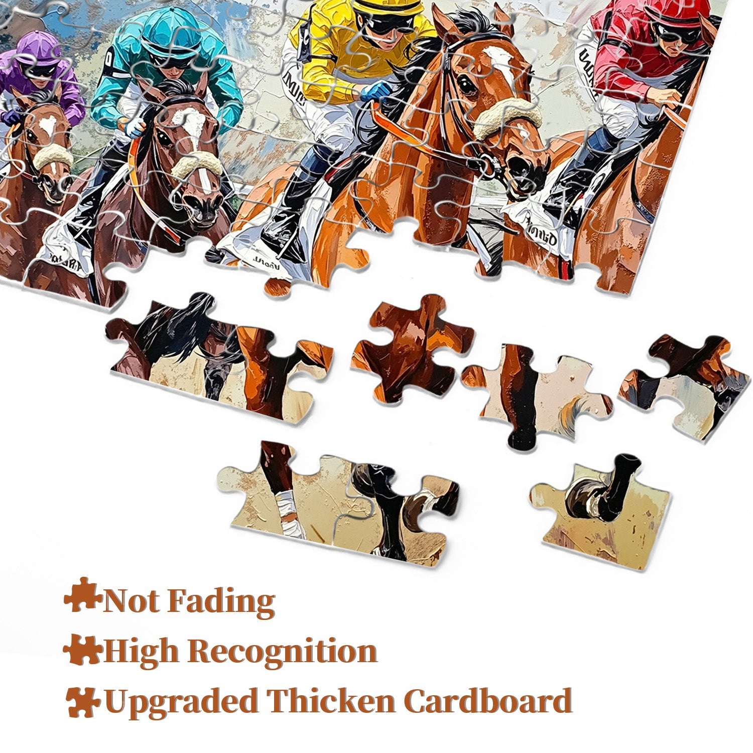 Race Horses Art Jigsaw Puzzle 1000 Piece