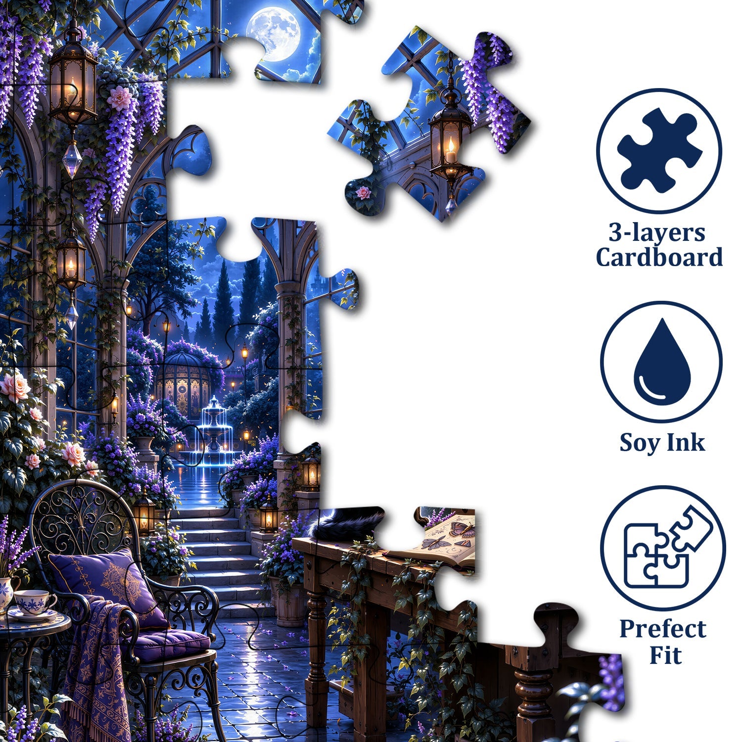 Gothic Glass Greenhouse Jigsaw Puzzle 1000 Pieces