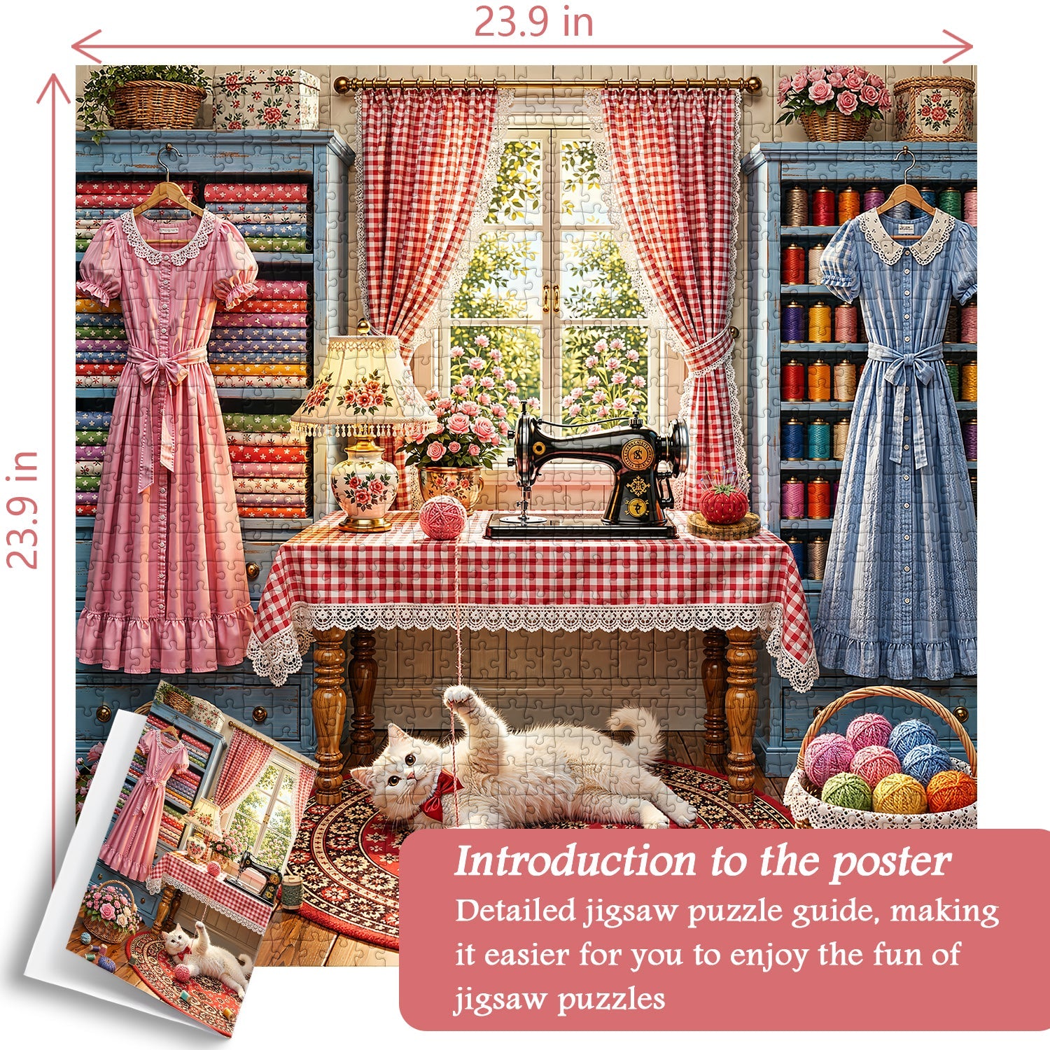 Sewing Cottage Jigsaw Puzzle 1000 Piece