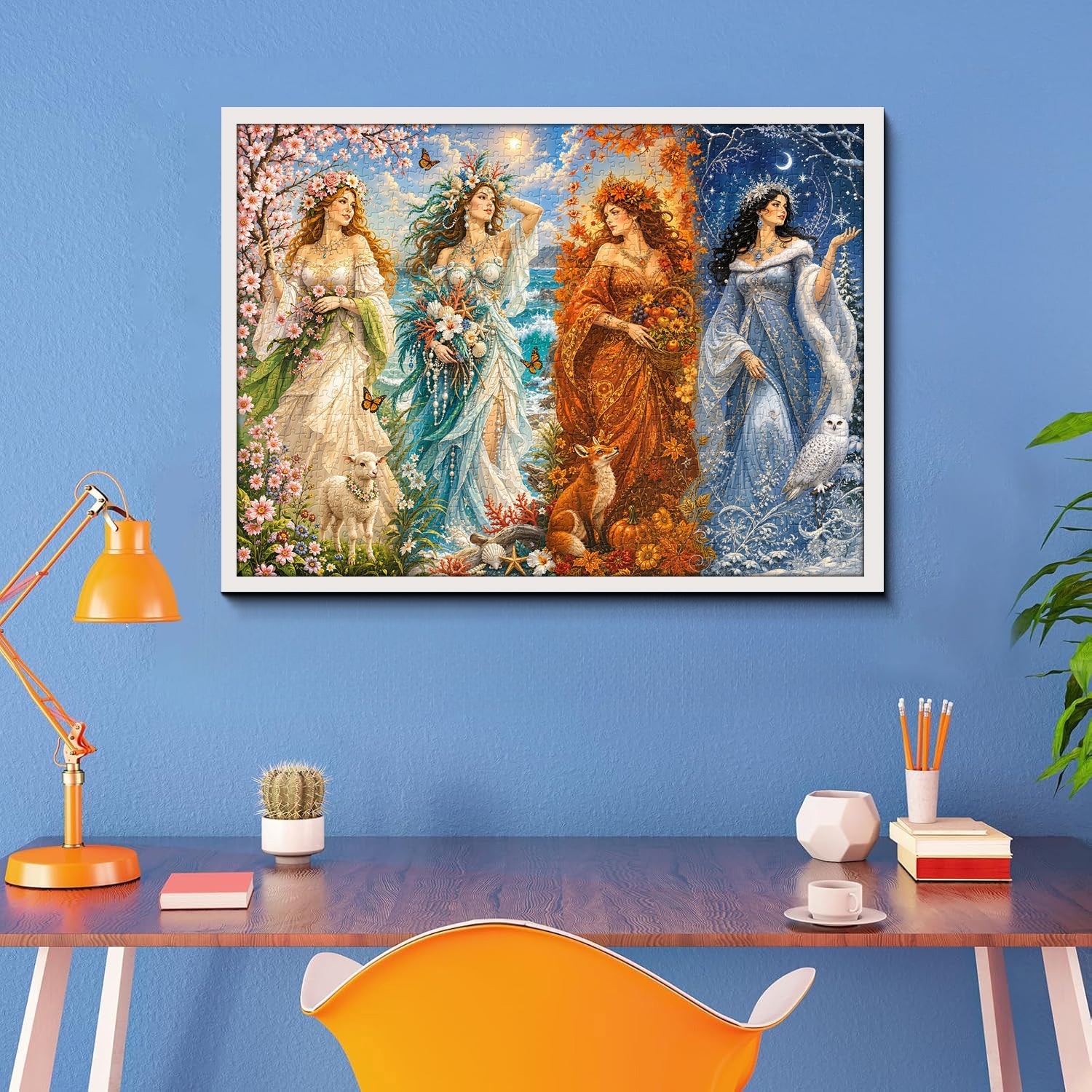 Seasonal Maidens Jigsaw Puzzle 1000 Piece