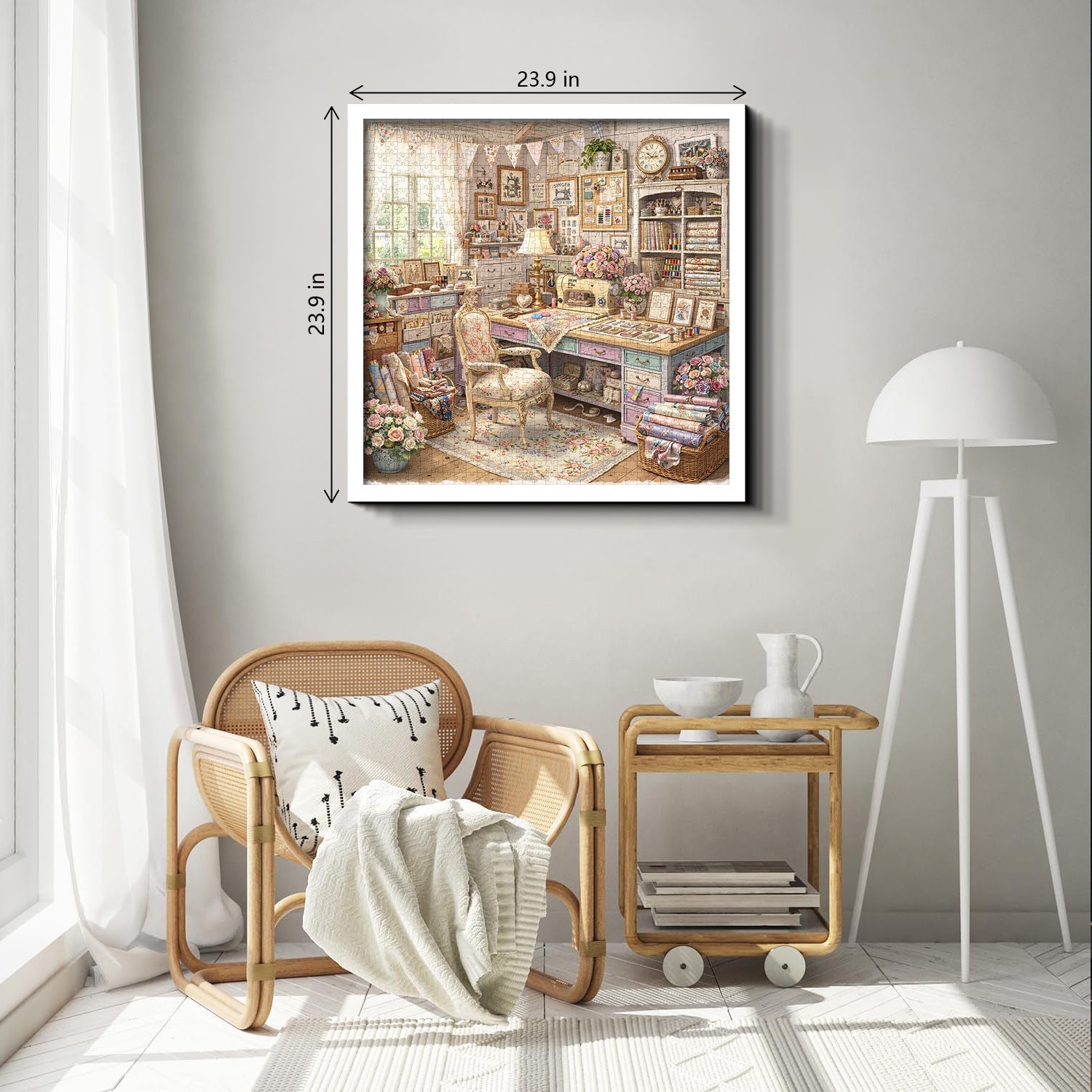 Sewing Cottage Jigsaw Puzzle 1000 Piece