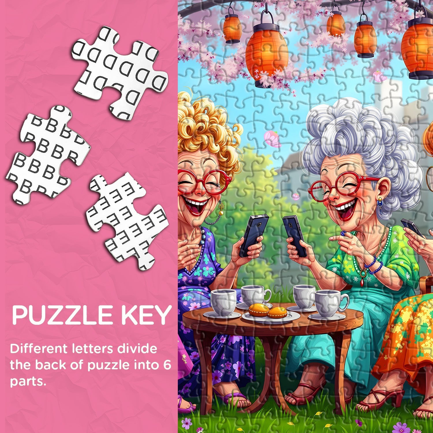 Grandmas' Digital Party Jigsaw Puzzle 1000 Pieces