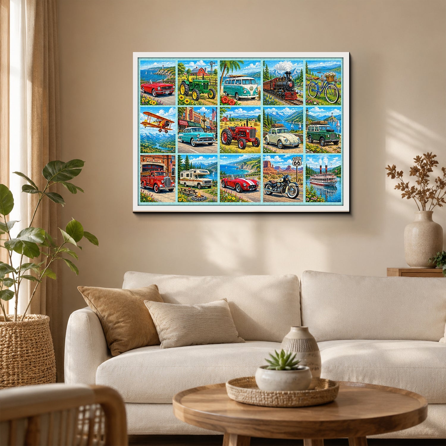 Vintage Transport Atlas Jigsaw Puzzle 1000 Piece