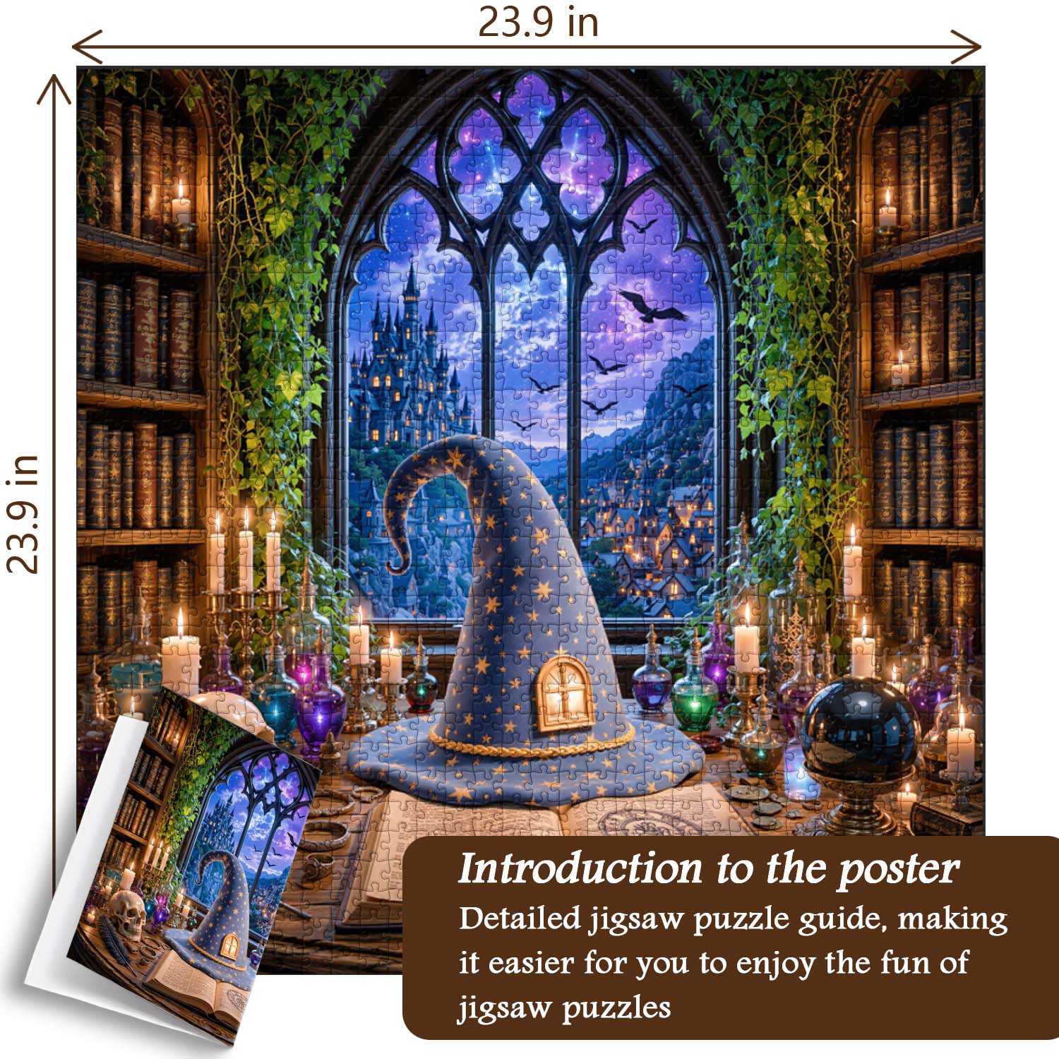 Stardust Wizard Hat Jigsaw Puzzle 1000 Piece