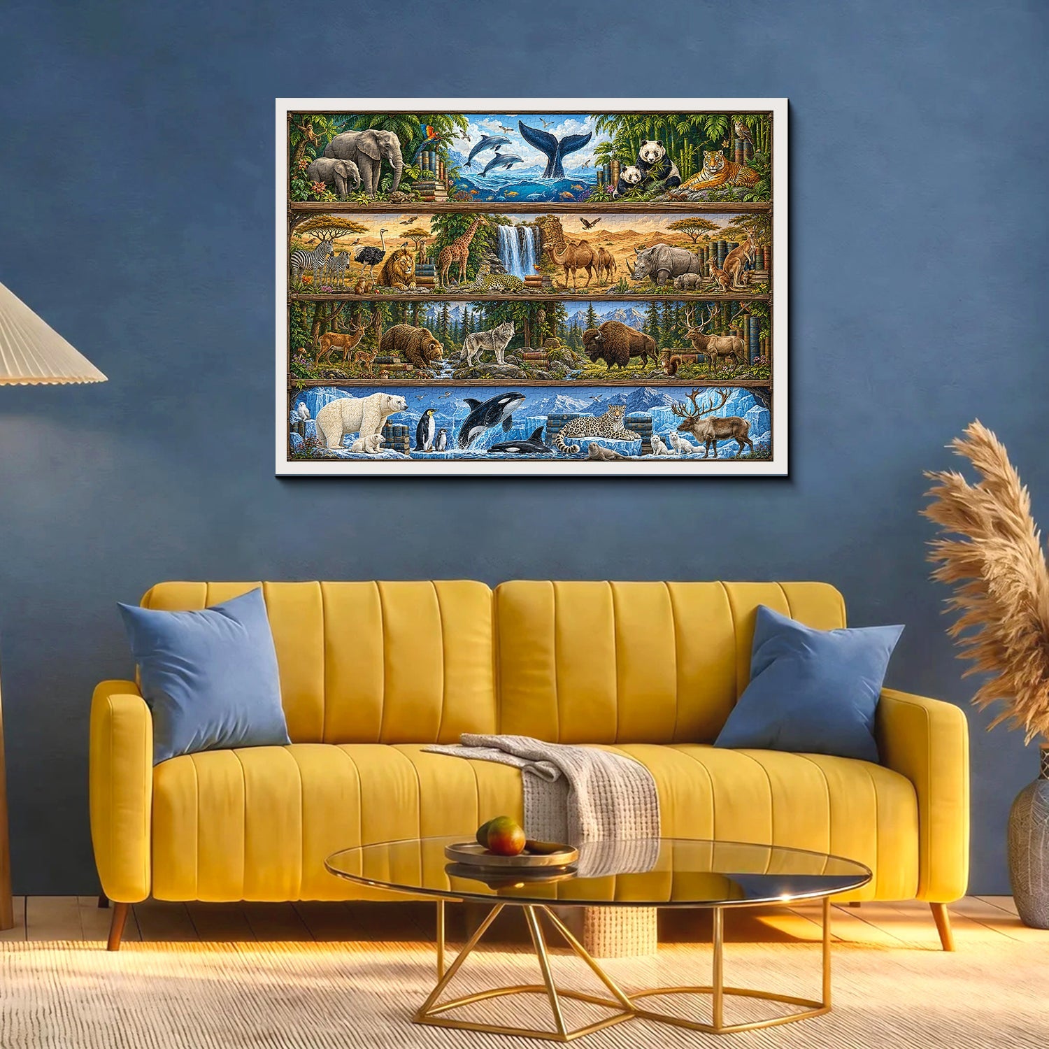 Wildlife Bookshelf Jigsaw Puzzle 1000 Pieces