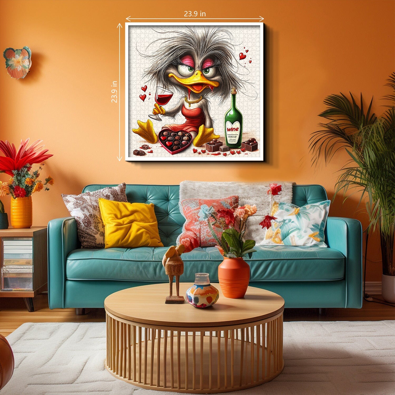 Lovestruck Duck Jigsaw Puzzle 1000 Pieces