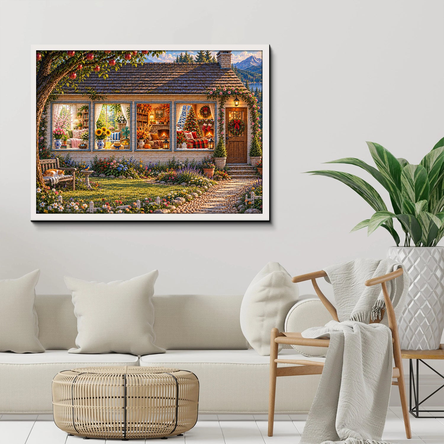 A Year of Cozy Moments Jigsaw Puzzle 1000 Piece