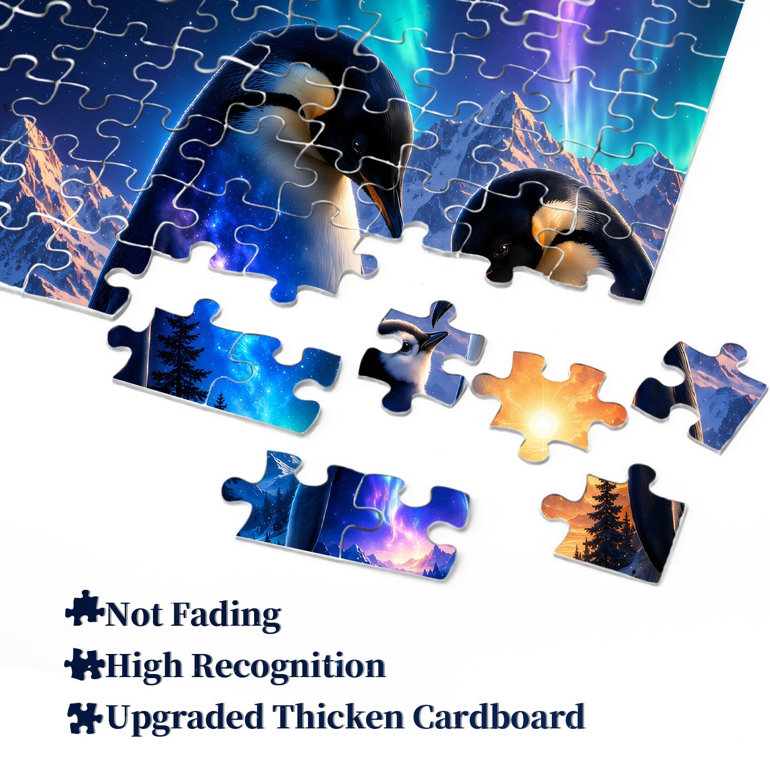 Aurora Penguin Family Jigsaw Puzzle 1000 Pieces