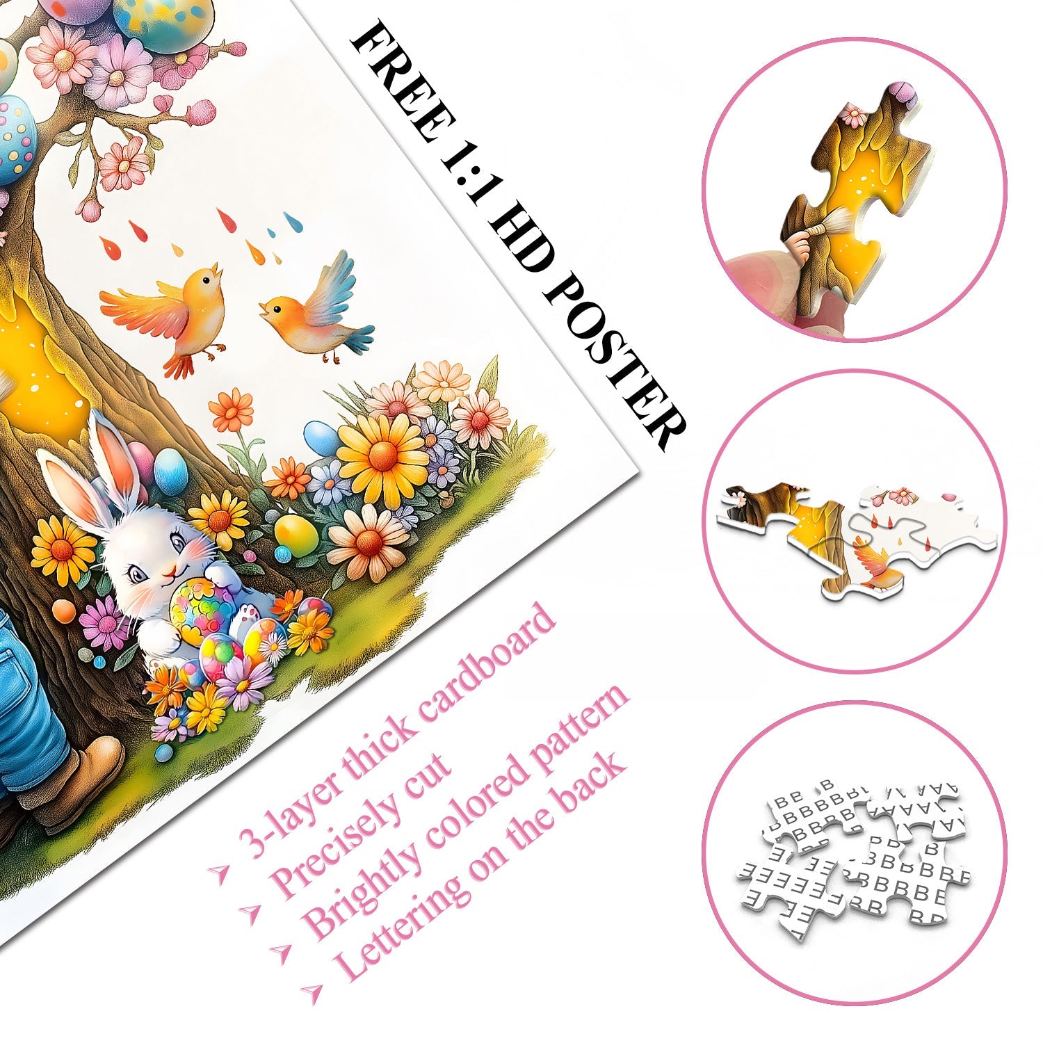 Spring Easter Eggs Jigsaw Puzzle 1000 Pieces
