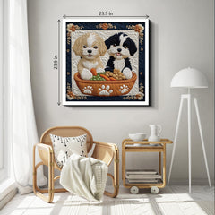 Puppy Feast Jigsaw Puzzle 1000 Piece