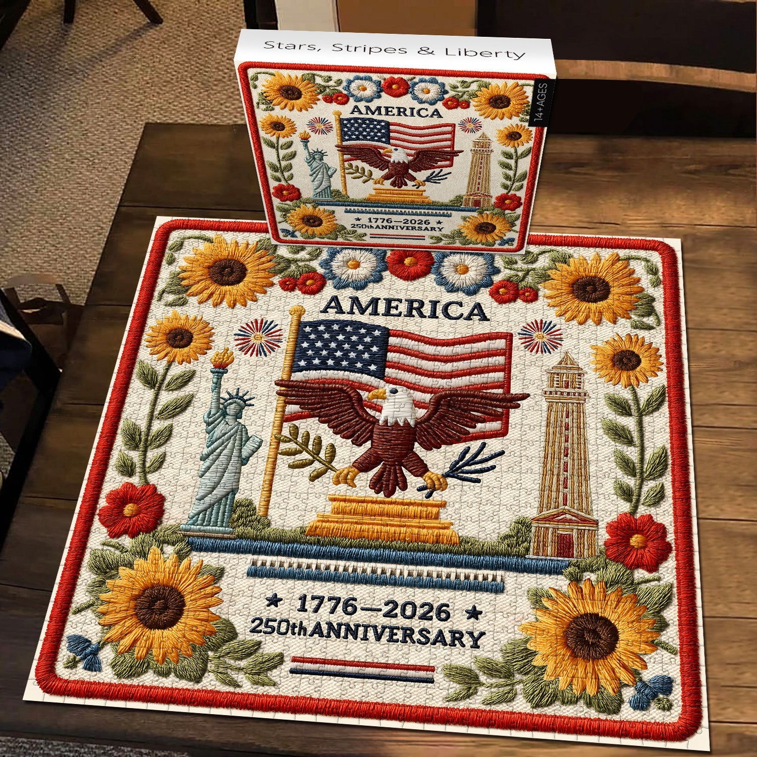 Stars, Stripes & Liberty Jigsaw Puzzle 1000 Pieces
