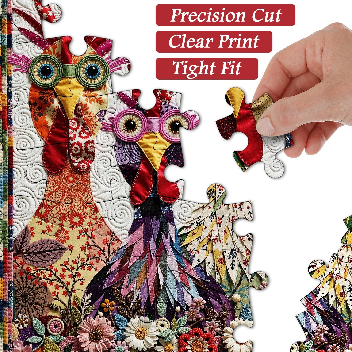 Patchwork Pals Jigsaw Puzzle 1000 Pieces