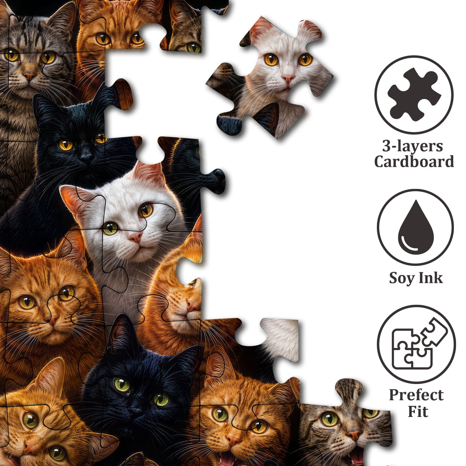 The Cat Army Jigsaw Puzzle 1000 Piece