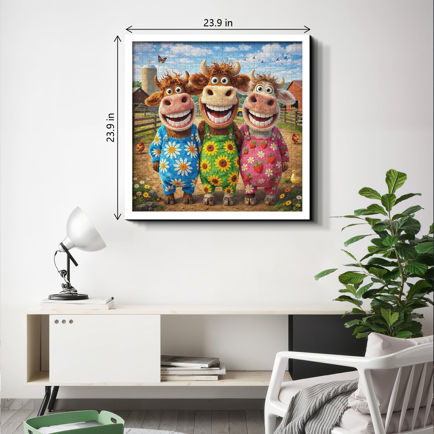 Happy Farm Friends Jigsaw Puzzle 1000 Pieces