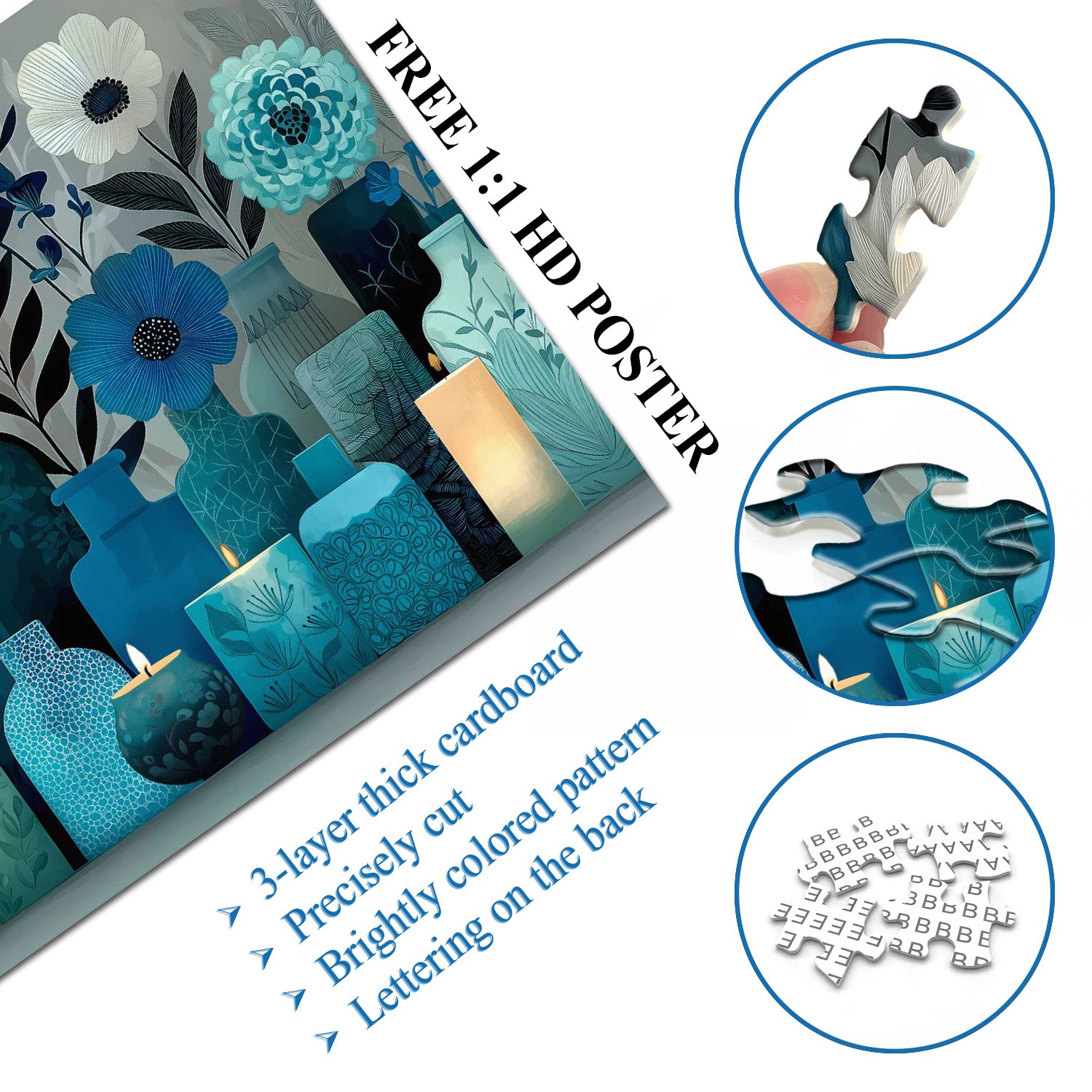 Indigo Whisper Jigsaw Puzzle 1000 Pieces
