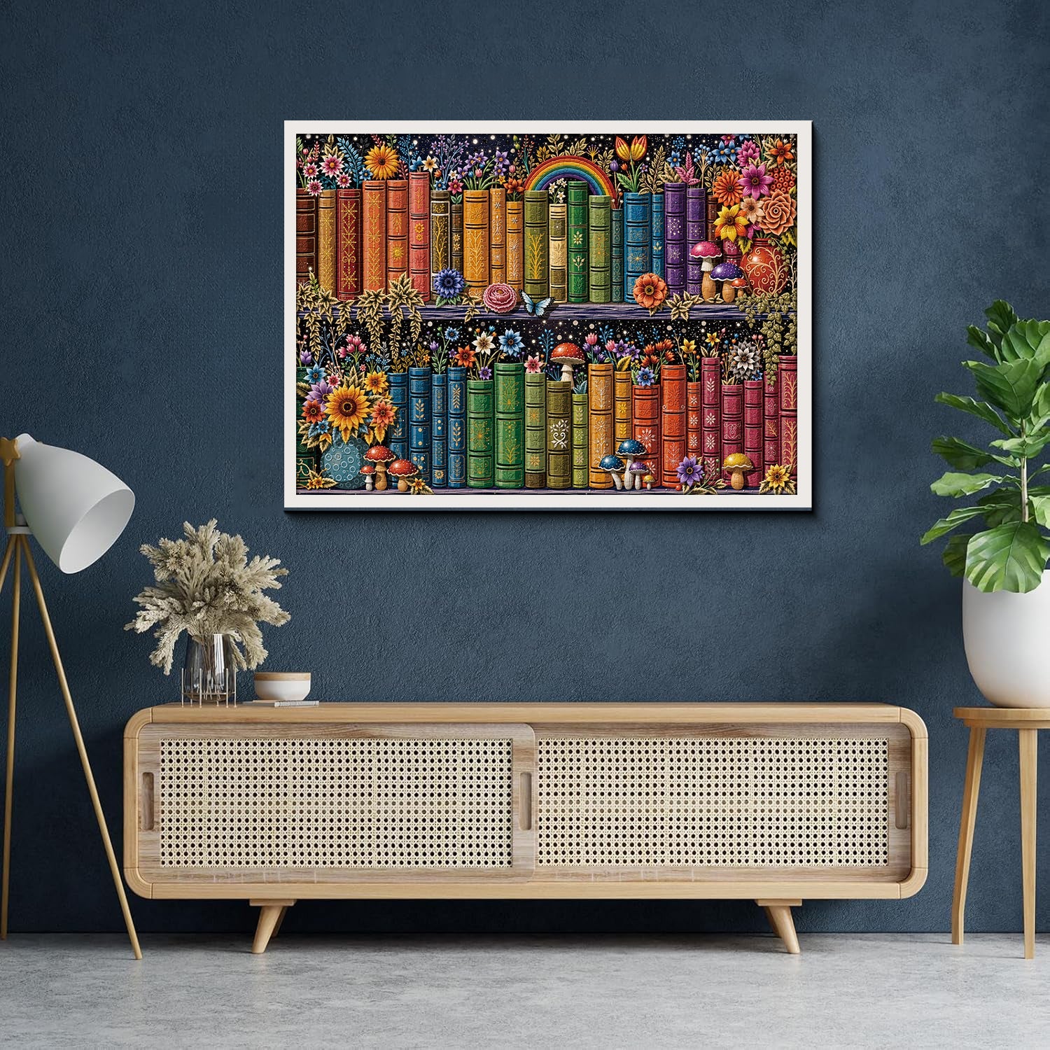 Botanical Bookshelf Jigsaw Puzzle 1000 Piece