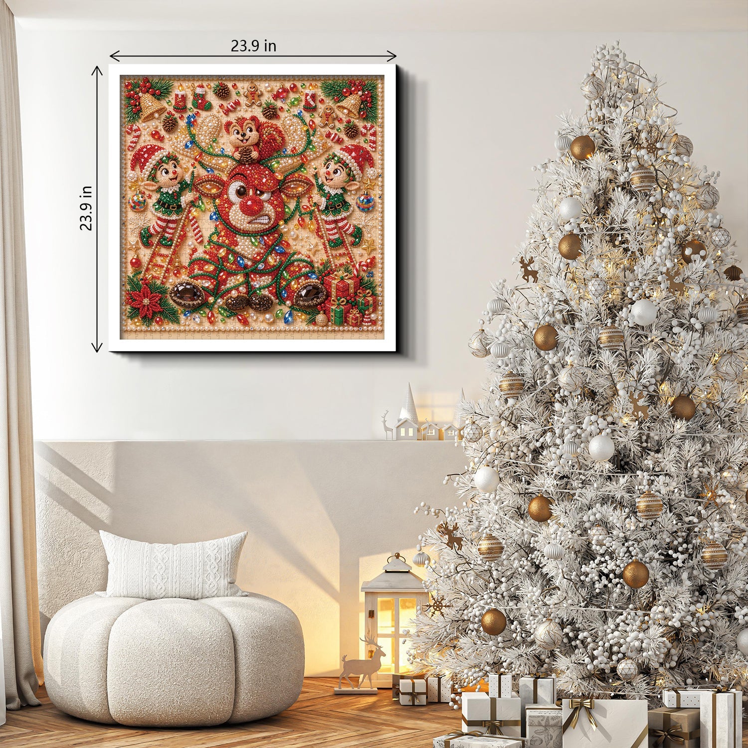 Gilded Christmas Jigsaw Puzzle 1000 Pieces