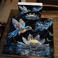 Hummingbird Lotus Jigsaw Puzzle 1000 Pieces