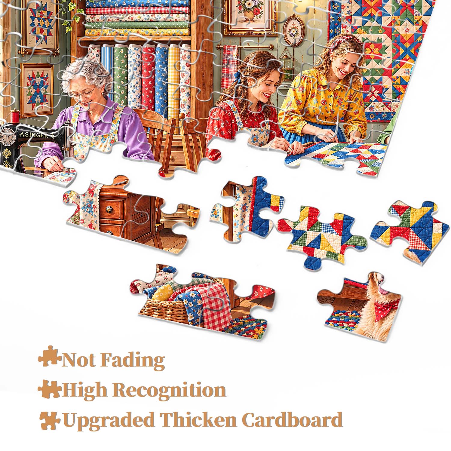 Quilt Circle Jigsaw Puzzle 1000 Piece