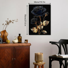Black Gold Rose Jigsaw Puzzles 1000 Pieces